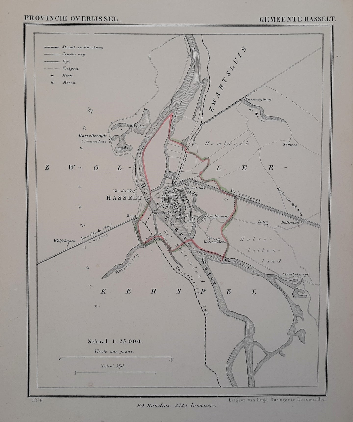 HASSELT - Kuijper / Suringar - 1866