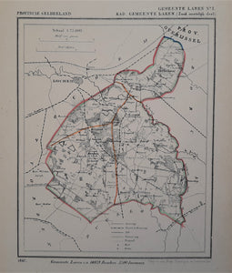 LAREN (Zuidoostelijk deel) - J Kuijper / H Suringar - 1867
