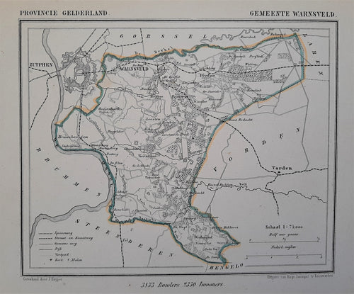 WARNSVELD - Kuijper / Suringar - ca. 1867