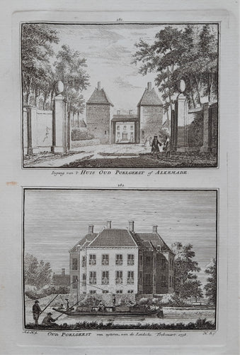 Oegstgeest Huis Oud Poelgeest of Alkemade - H Spilman - ca. 1750