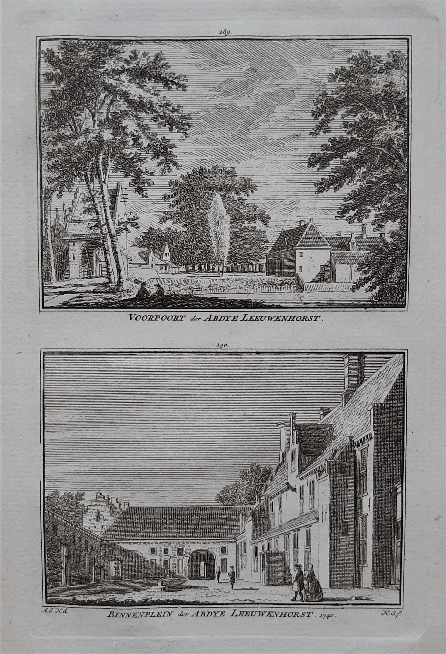 Noordwijkerhout Abdij Leeuwenhorst - H Spilman - ca. 1750