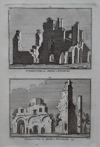 Rijnsburg Abdijruïne - H Spilman - ca. 1750