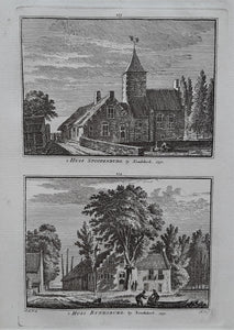 Koudekerk a/d Rijn Stoopenburg en Rijnenburg - H Spilman - ca. 1750