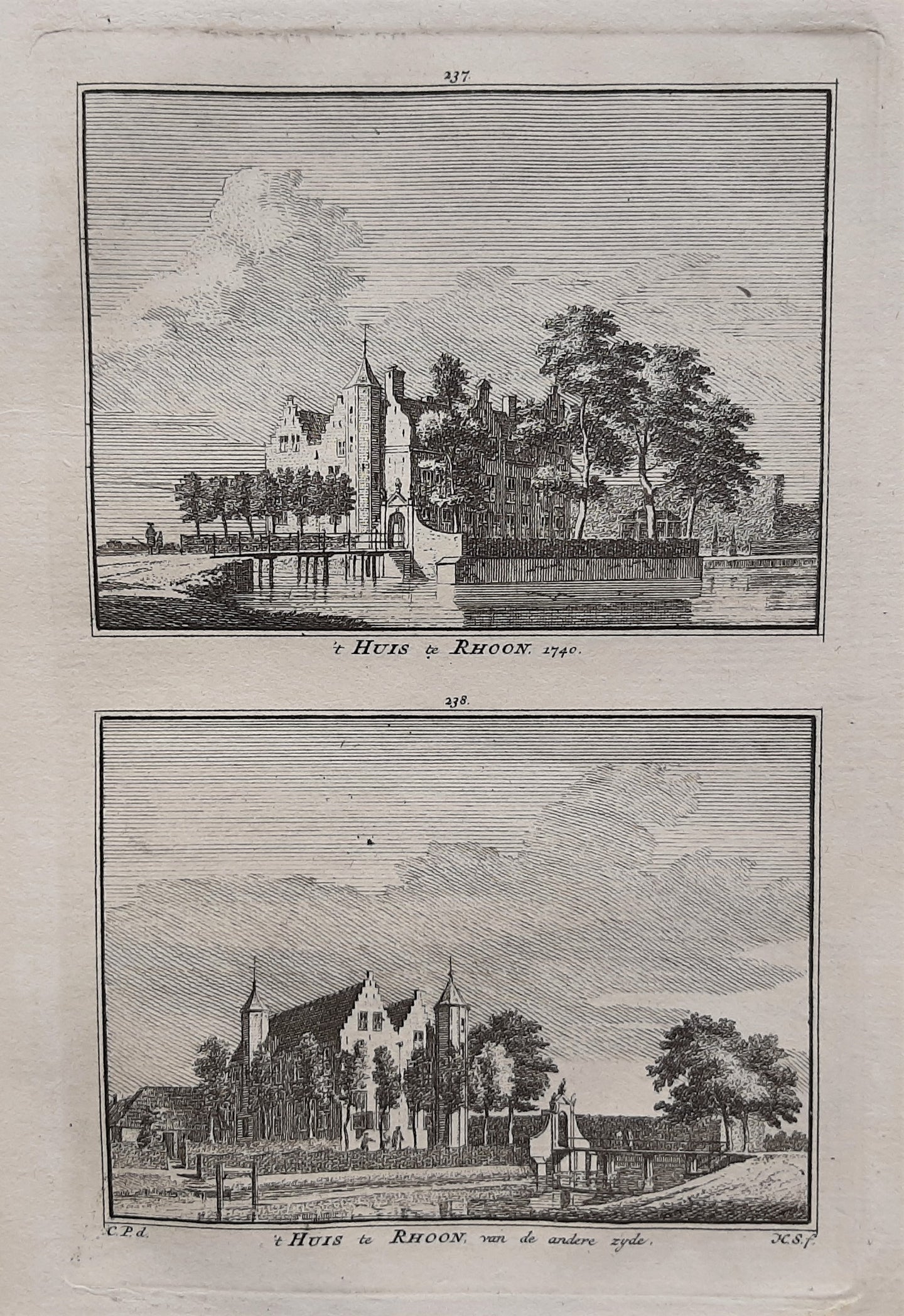 Rhoon Het Huis - H Spilman - ca. 1750