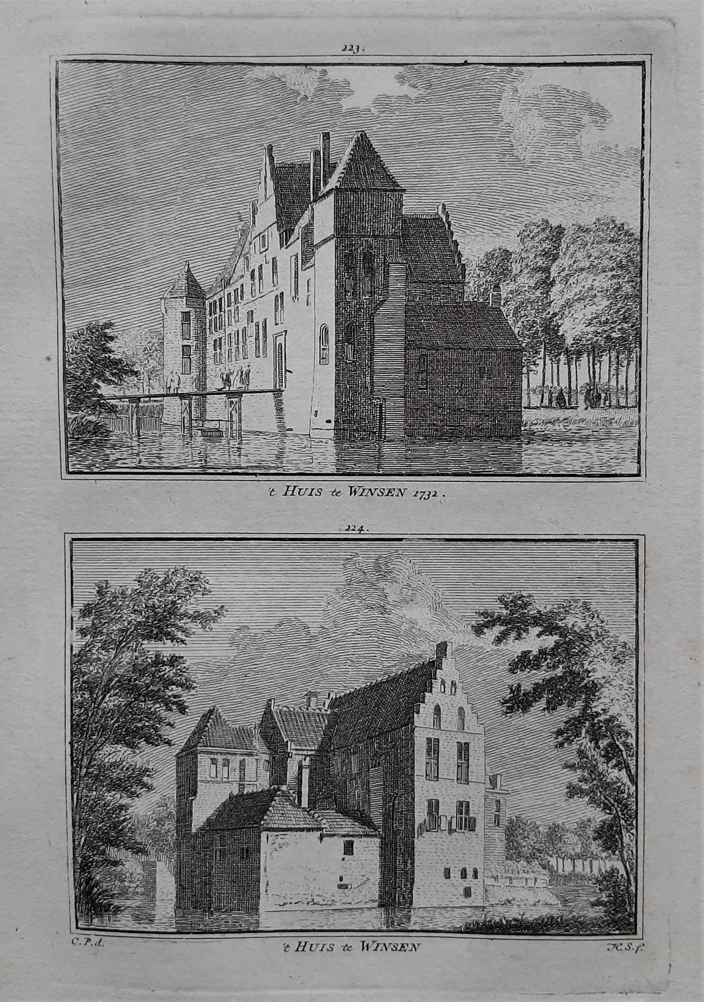Winssen 't Huis te Winsen - H Spilman - ca. 1750
