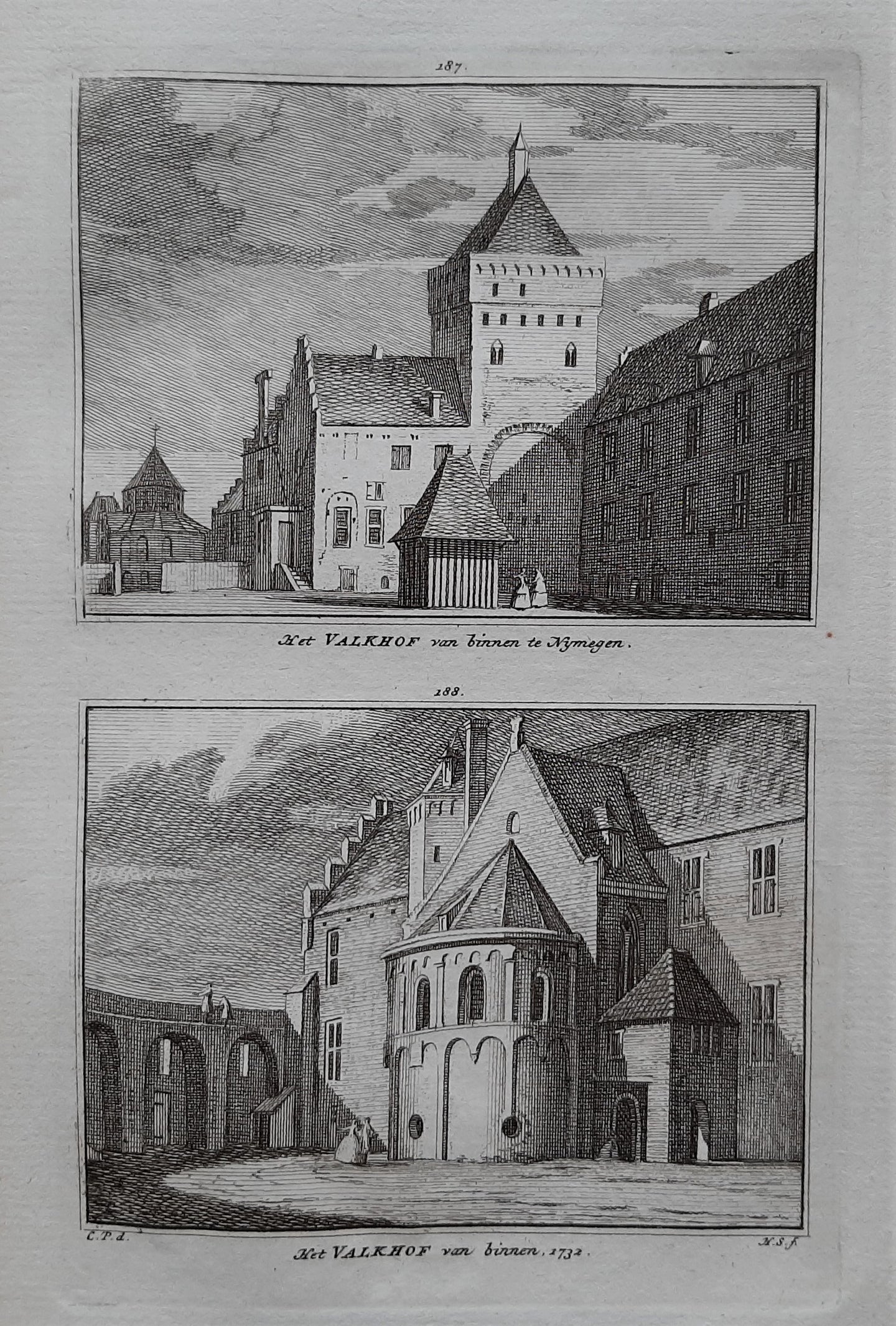 Nijmegen Het Valkhof - H Spilman - ca. 1750
