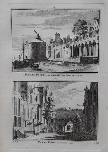 Nijmegen Kraanpoort - H Spilman - ca. 1750