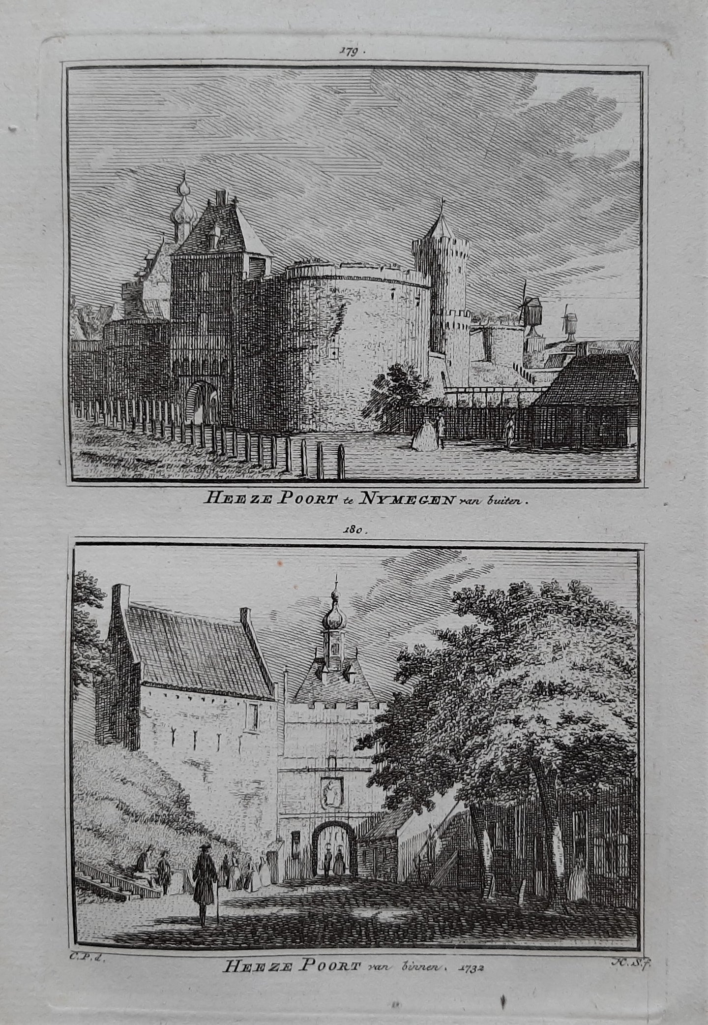 Nijmegen Heezepoort - H Spilman - ca. 1750