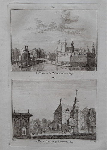 Heerenberg's- 't Slot en Huis Oploo - H Spilman - ca. 1750