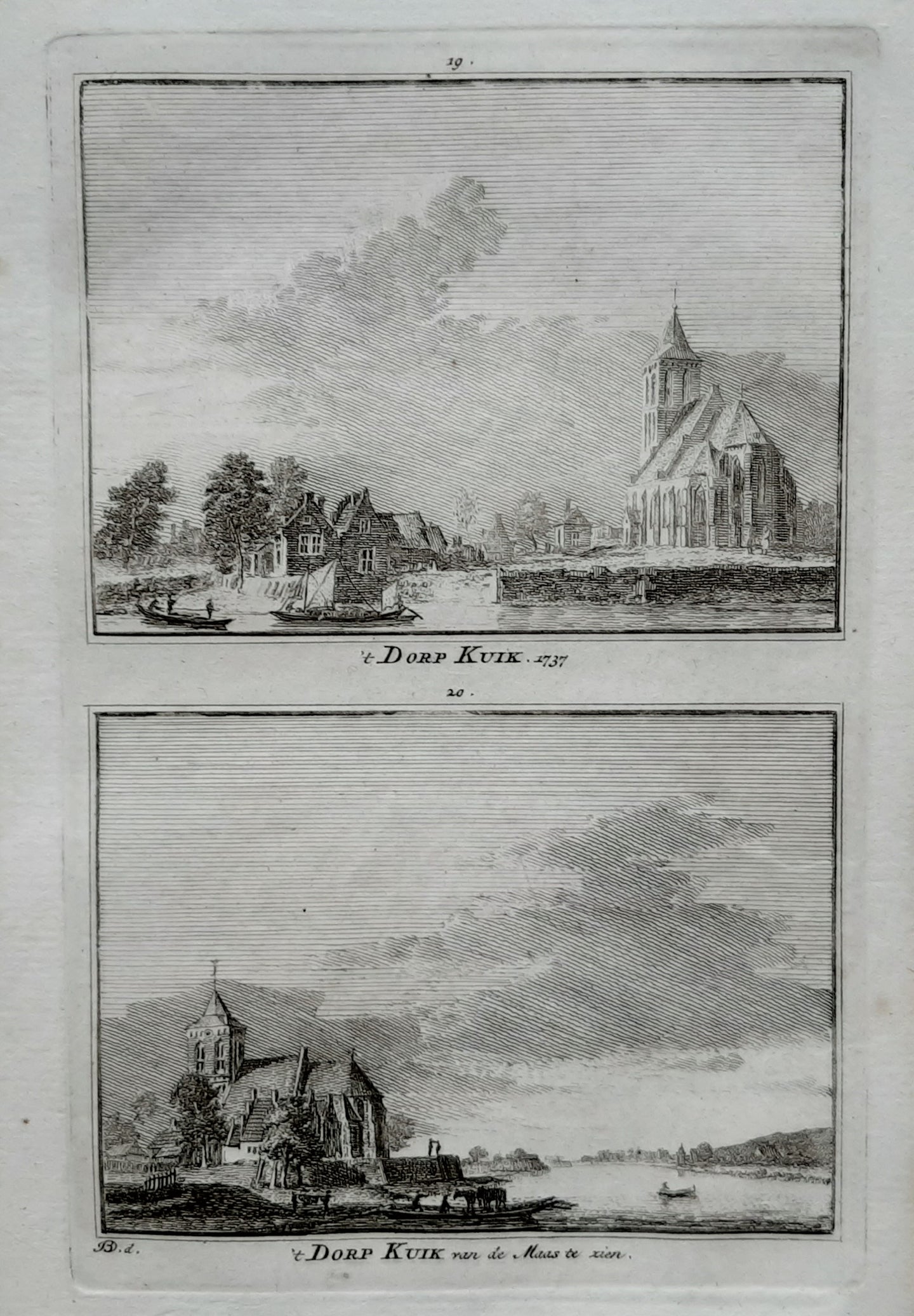 Cuijk Dorp - H Spilman - ca. 1750