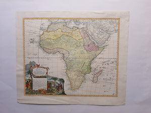 Afrika Africa - JB Homann - ca. 1743
