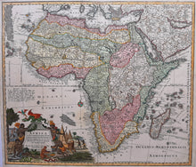 Afbeelding in Gallery-weergave laden, Afrika Africa - M Seutter - ca. 1730