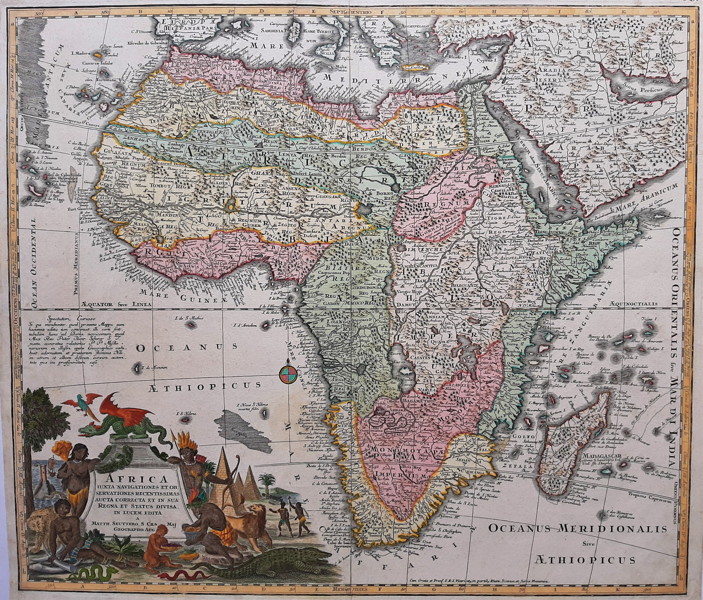 Afrika Africa - M Seutter - ca. 1730