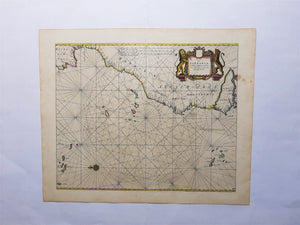 Afrika Noordwestkust met Azoren, Canarische en Kaapverdische eilanden - P Goos - ca 1665