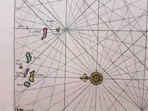 Afrika Noordwestkust met Azoren, Canarische en Kaapverdische eilanden - P Goos - ca 1665