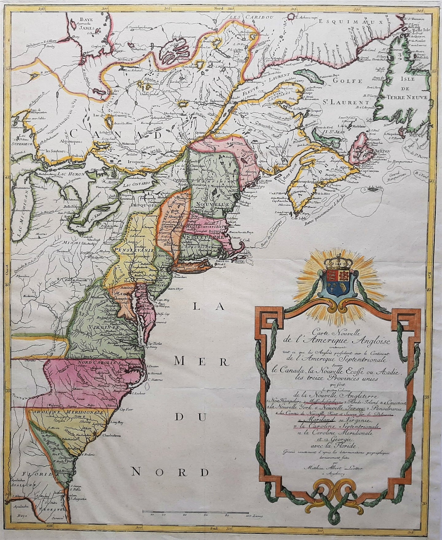 Noord-Amerika North America British Colonies - MA Lotter - 1776