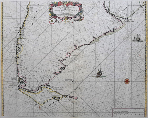 Zuid-Amerika South America Argentina Chile - Hendrick Doncker - ca 1659