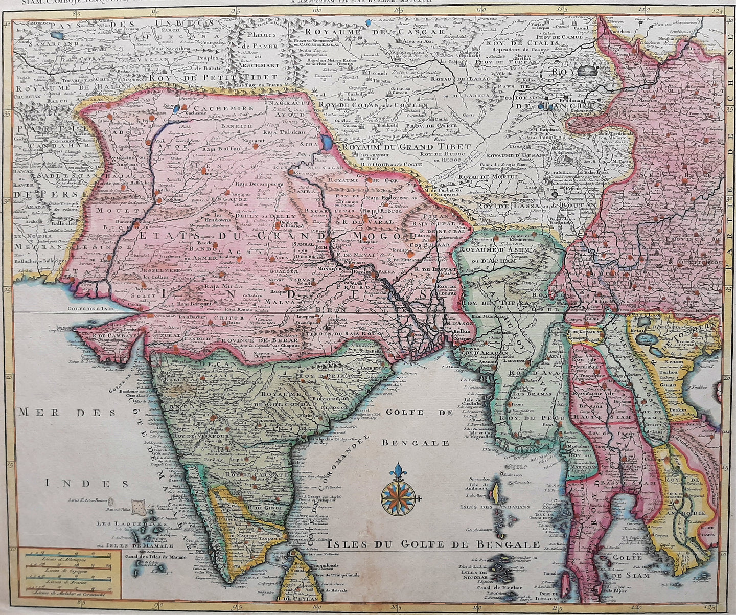 India Tibet Indochina - JB Elwe - 1792