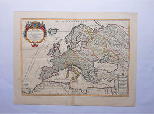 Europa Europe - N Sanson / AH Jaillot - 1718