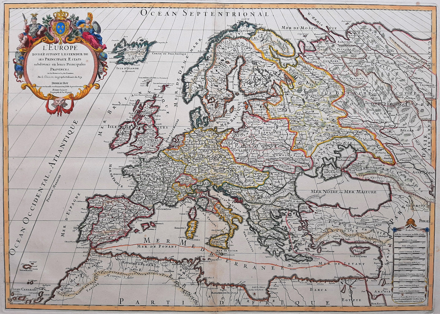 Europa Europe - N Sanson / AH Jaillot - 1718