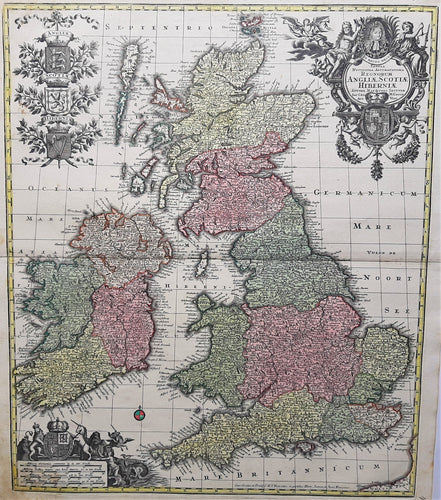 Groot Brittannië Ierland British Isles Great Britain Ireland - M Seutter - ca 1730