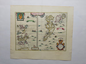 Schotland Orkney- en Shetlandeilanden British Isles Scotland Orkney Islands and Shetland Islands - J Blaeu - 1662