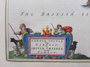 Britse Eilanden Guernsey Jersey British Isles Channel Islands - J Blaeu - 1662