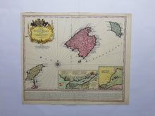 Afbeelding in Gallery-weergave laden, Spanje Balearen: Majorca, Minorca, Ibiza, Formentera - M Seutter - 1741