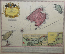 Afbeelding in Gallery-weergave laden, Spanje Balearen: Majorca, Minorca, Ibiza, Formentera - M Seutter - 1741