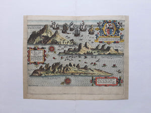 Afrika Ascension Island Africa - Jan Huygen van Linschoten / Baptista van Deutecum - ca 1596