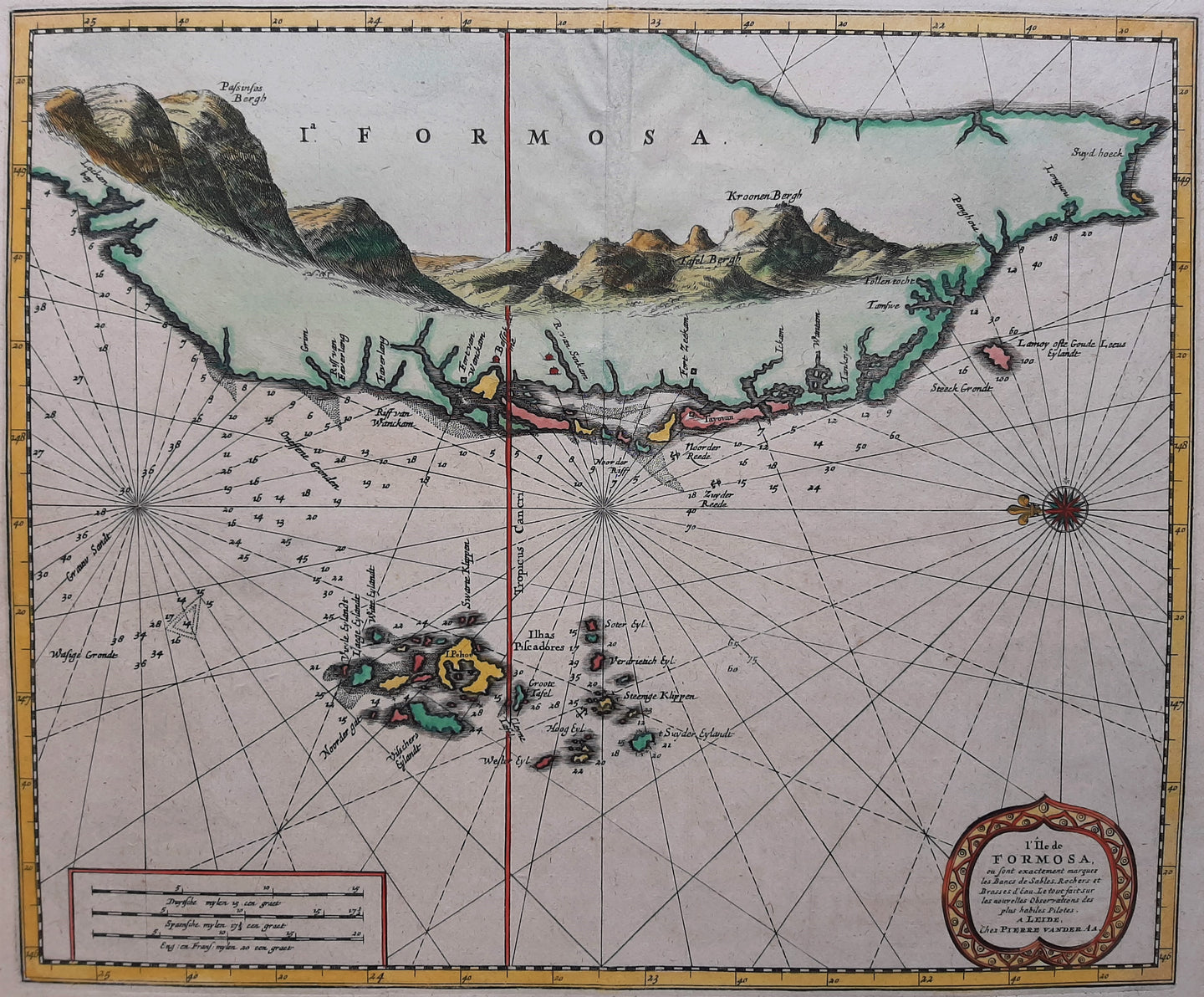 Taiwan (Formosa) - P van der Aa - ca. 1719