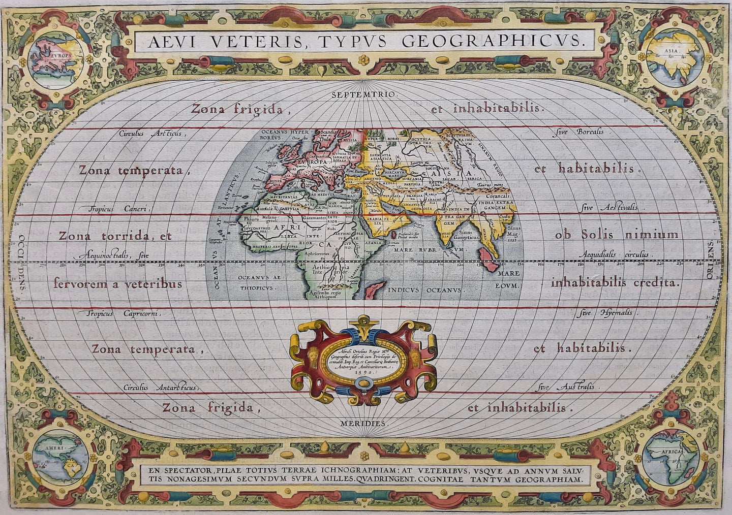 Wereld: Oude Wereld - A Ortelius - 1601