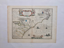 Afbeelding in Gallery-weergave laden, Amerika Noord-Amerika east coast Virginia Florida North America - Joan Blaeu - 1664