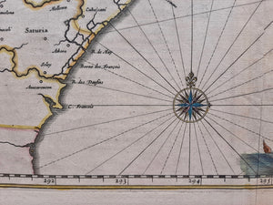 Amerika Noord-Amerika east coast Virginia Florida North America - Joan Blaeu - 1664