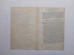 Cuba Hispaniola Mexico - A Ortelius - 1579