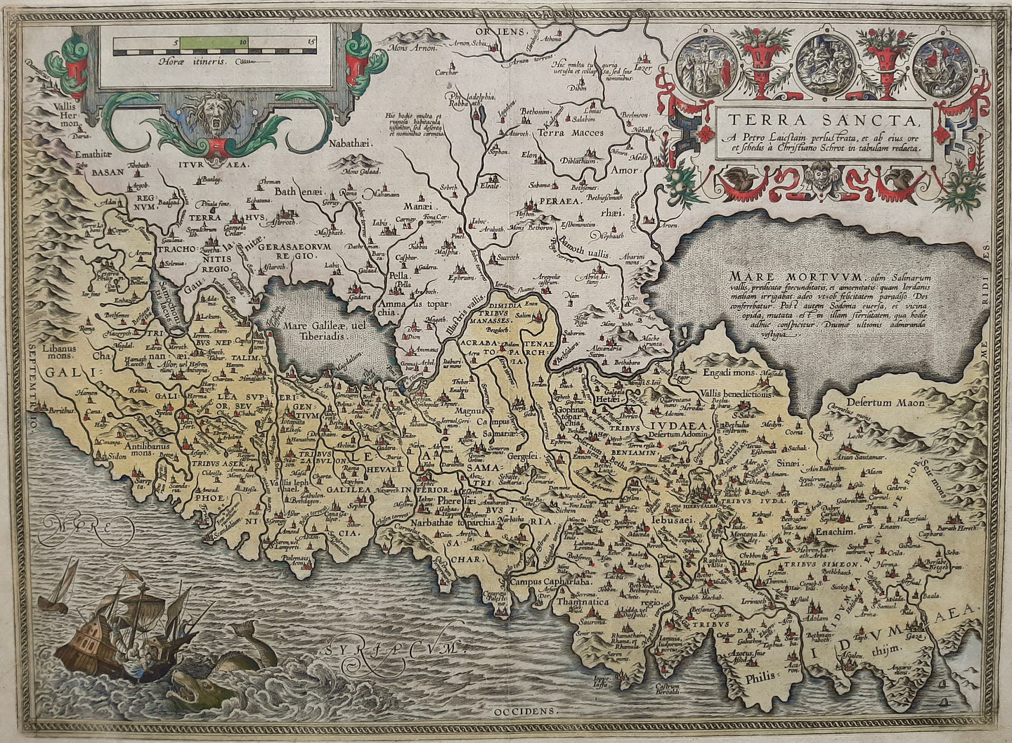 Israël Heilige Land Israel Holy Land - A Ortelius - 1595