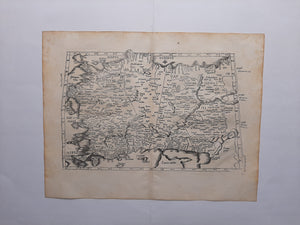 Klein Azië Turkije Asia Minor Turkey Ptolemy map - C Ptolemaeüs / L Fries - 1541