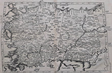 Load image in Gallery view, Klein Azië Turkije Asia Minor Turkey Ptolemy map - C Ptolemaeüs / L Fries - 1541