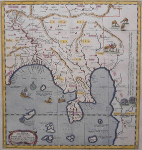 Azië Zuidoost-Azië Southeast Asia - C Ptolemaeüs / R en G Wetstein ed 1730 / G Mercator - 1578