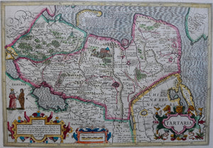 Rusland Noordelijk deel China Korea 'Tartaria' - J Hondius / H Hondius - 1633