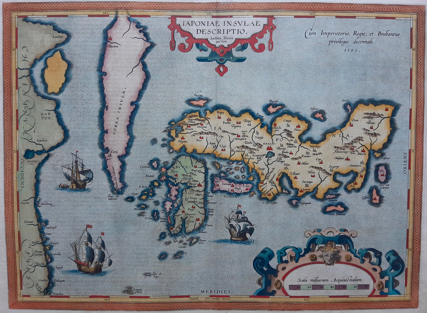Japan Korea - A Ortelius - 1598