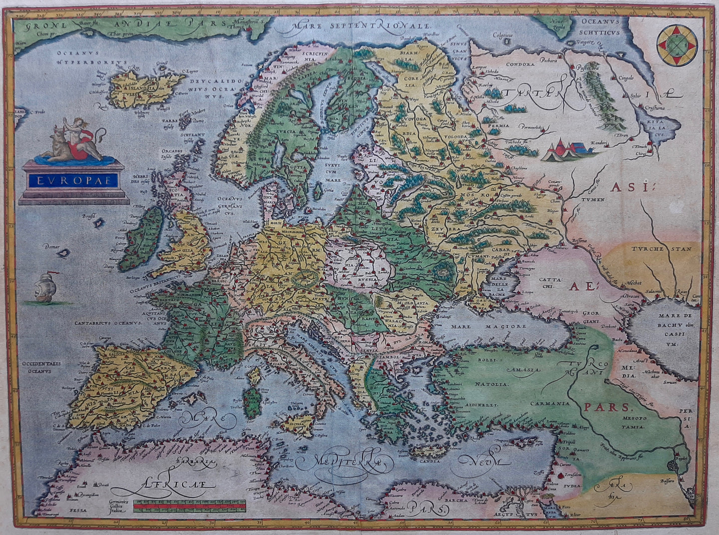 Europa Europe - A Ortelius - 1579