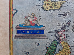 Europa Europe - A Ortelius - 1579