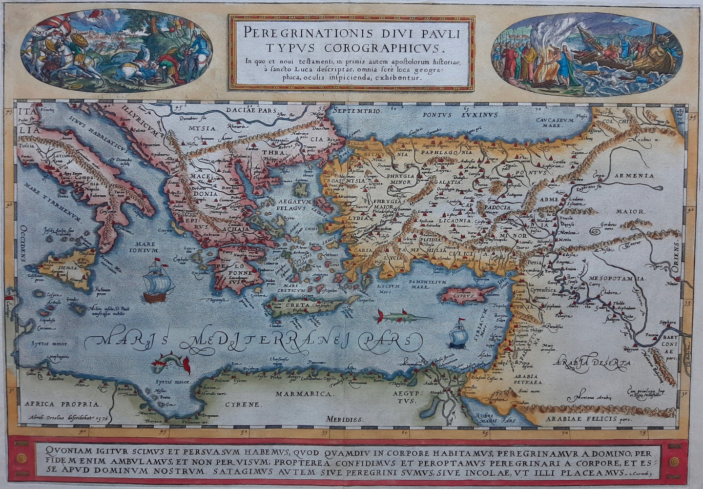 Oostelijke Middellandse Zeegebied - A Ortelius - circa 1580