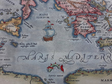 Afbeelding in Gallery-weergave laden, Oostelijke Middellandse Zeegebied - A Ortelius - circa 1580
