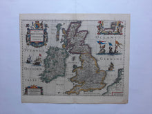 Afbeelding in Gallery-weergave laden, Groot Brittannië Ierland British Isles Great Britain Ireland - H Hondius - 1633