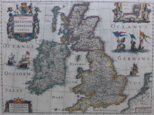 Afbeelding in Gallery-weergave laden, Groot Brittannië Ierland British Isles Great Britain Ireland - H Hondius - 1633