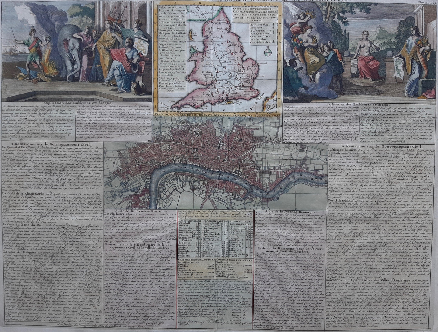 Engeland London England - H Chatelain - 1719