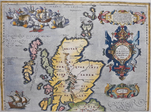 Schotland British Isles Scotland - A Ortelius - 1590