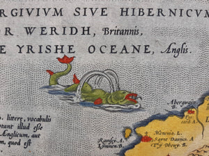 Wales British Isles - A Ortelius - 1579